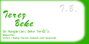 terez beke business card